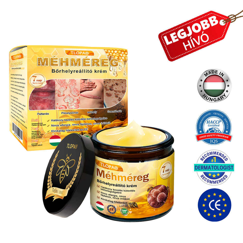 ✨ TLOPA® Méhméreg Bőr Helyreállító Krém 🔥 Amerikai fejlesztés, magyarországi gyártás és szállítás
