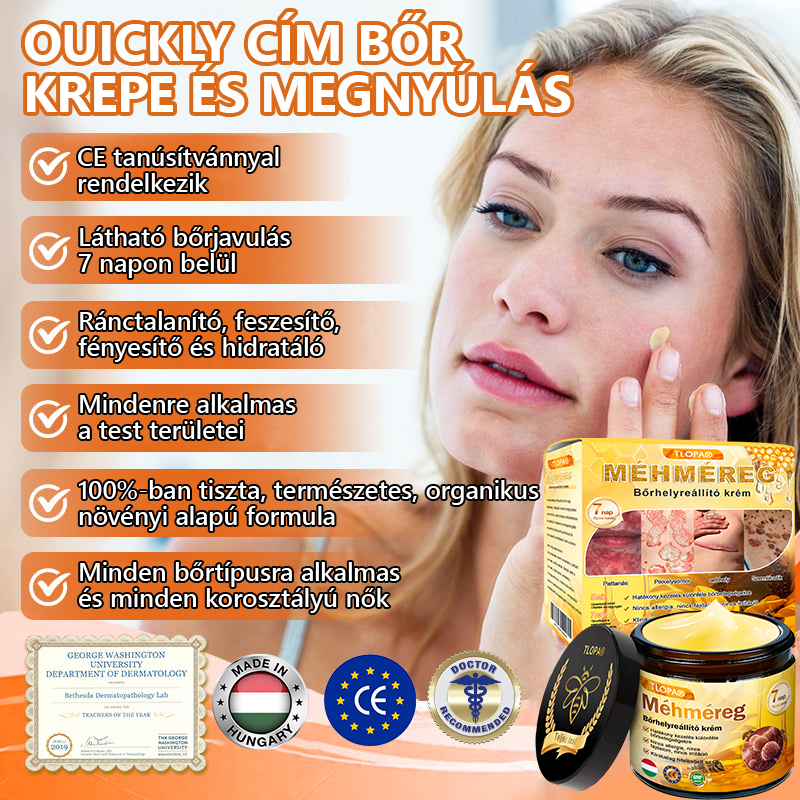 ✨ TLOPA® Méhméreg Bőr Helyreállító Krém 🔥 Amerikai fejlesztés, magyarországi gyártás és szállítás