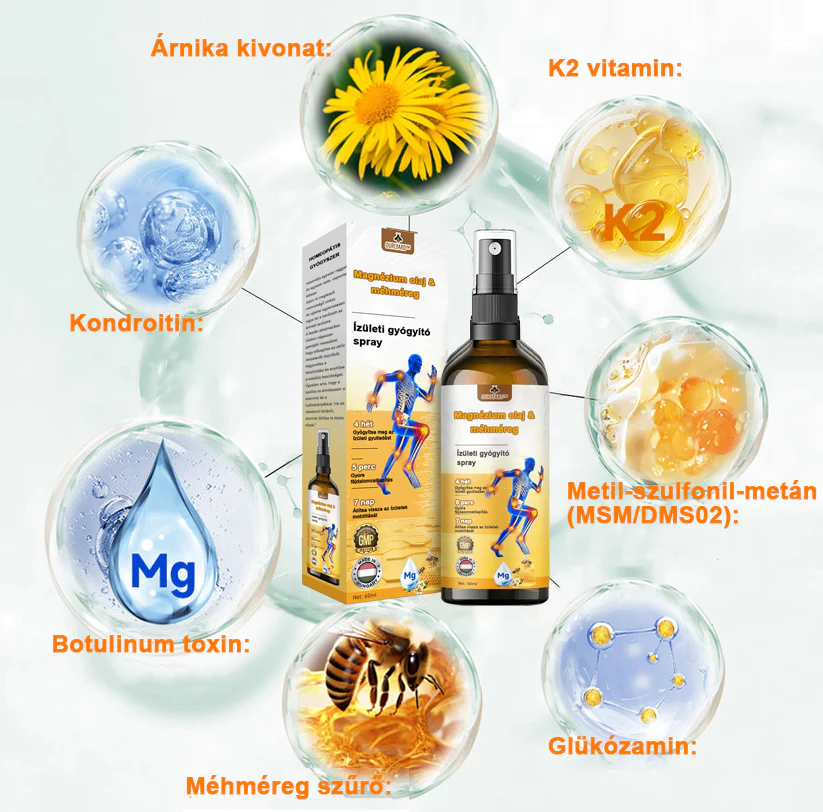 ✅ Hivatalos áruház: Ourlyard™ Magnéziumolaj és Mézes Ízületjavító Spray 👨⚕️ Jóváhagyva a Magyar Gyógyszerészeti és Egészségügyi Minőség- és Szervezetfejlesztési Intézet (OGYÉI) által. 🔥🔥🔥