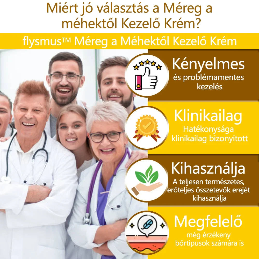 ✅flysmus™ méhméreg kezelő krém🐝: Ekcéma, pikkelysömör, akne, rosacea, gombás fertőzések, szemölcsök kezelése