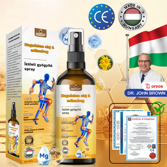 ✅ Hivatalos áruház: Ourlyard™ Magnéziumolaj és Mézes Ízületjavító Spray 👨‍⚕️ Jóváhagyva a Magyar Gyógyszerészeti és Egészségügyi Minőség- és Szervezetfejlesztési Intézet (OGYÉI) által. 🔥🔥🔥