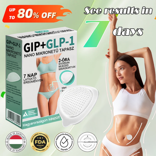 𝗧𝗟𝗢𝗣𝗔® 𝗚𝗜𝗣+𝗚𝗟𝗣-1 Nano Mikrotűs Tapasz👩‍⚕️ (Fájdalommentes, hosszan tartó hatás, a cukorbetegség, elhízás és szív- és érrendszeri betegségek kezelésére)✅